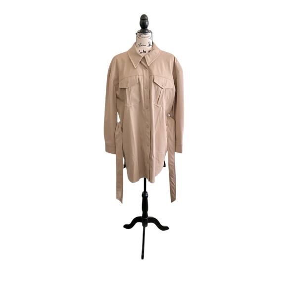 NVLT Faux Leather Shacket - Picture 1 of 1